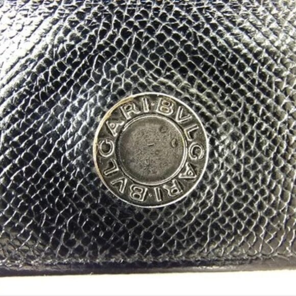 Bvlgari Key case Key holder Black leather Woman unisex Authentic Used P827 - Picture 8 of 8